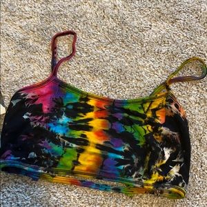 Black rainbow bra/festival top
